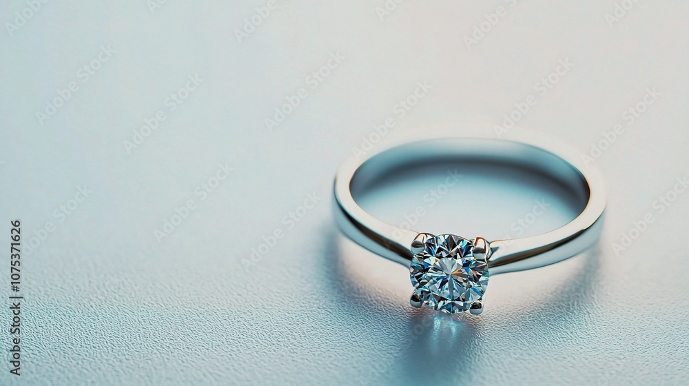 Stunning Isolated Diamond Ring on Elegant White Background Ideal for Wedding or Engagement Designs and Marketing Materials Stunning Isolated Diamond Ring on Elegant White Background Ideal for Wedding or Engagement Designs and Marketing Materials