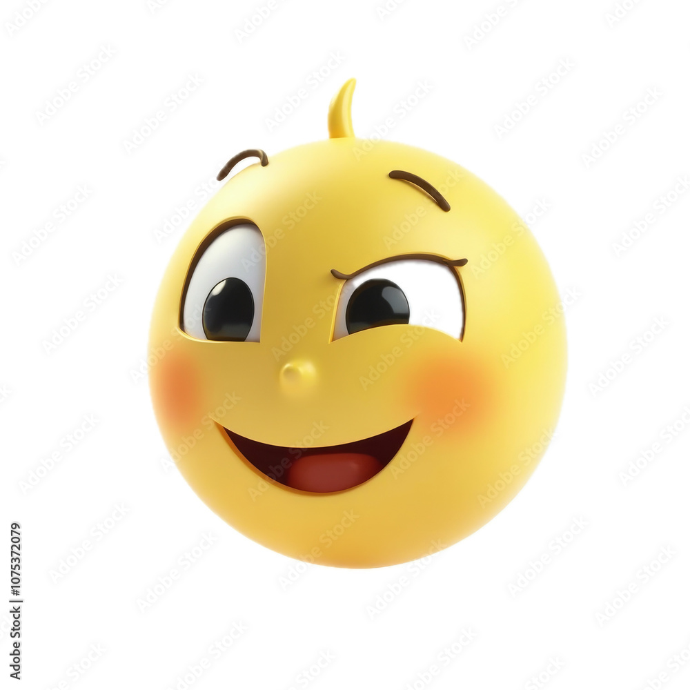 Smiling Face with Smiling Eyes Emoji đ 3D Rendering Isolated on Snow-White Background, No Shadows, Floating Smiling Face with Smiling Eyes Emoji đ 3D Rendering Isolated on Snow-White Background, No Shadows, Floating