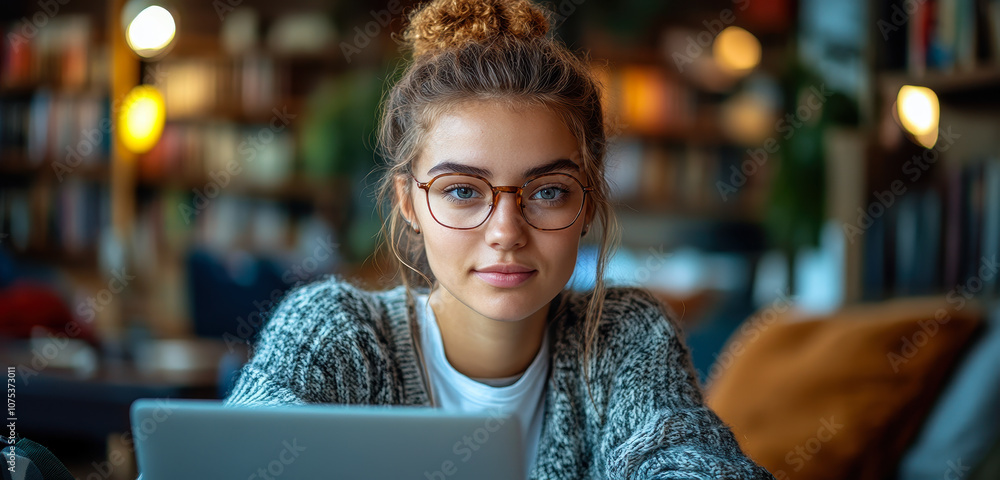 Woman Engaged in Remote Work and E-Learning While Planning Projects on Laptop Woman Engaged in Remote Work and E-Learning While Planning Projects on Laptop
