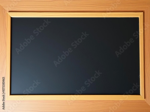 Black chalkboard on a wooden desk with marble inlays, room, inlay, wood