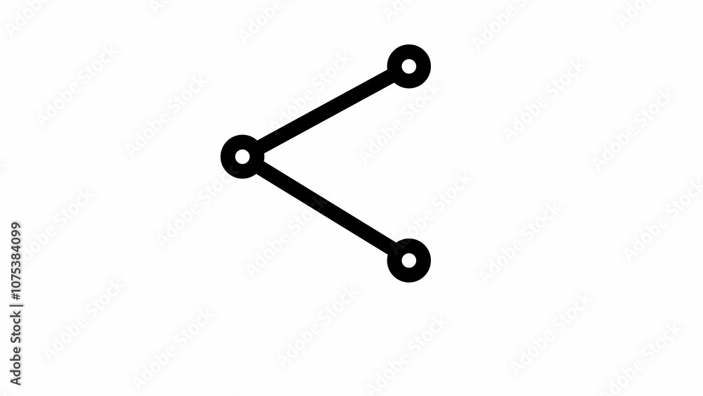  share icon, 3d render of a clock on a white background