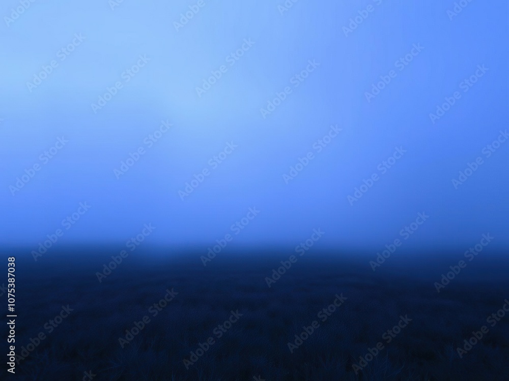 Obraz premium Dark blue and purple misty landscape with a vast open space, tranquil, vibrant