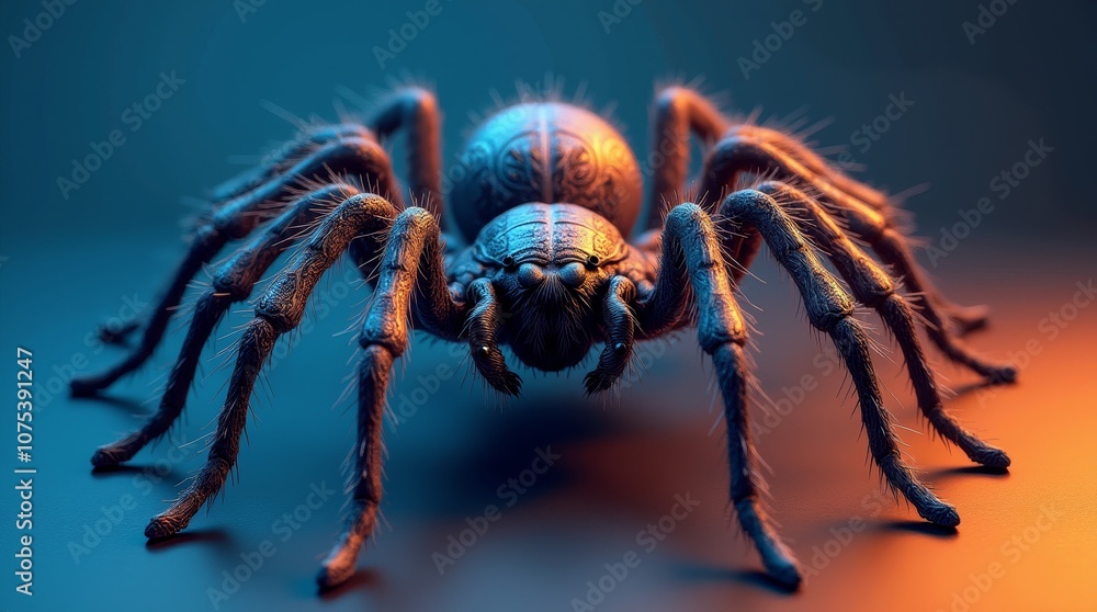 Photorealistic Concept Poster of a Large Spider Photorealistic Concept Poster of a Large Spider