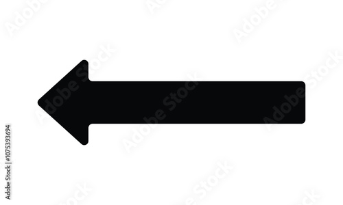 black arrow pointing to the left.