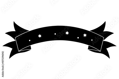 Festive Ribbon Banner | isolated vector illustration on white background