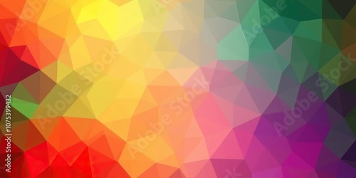 A colorful gradient background with green and red polyomino shapes forming a stylized and intricate design that creates a sense of depth, creative expression, visual appeal