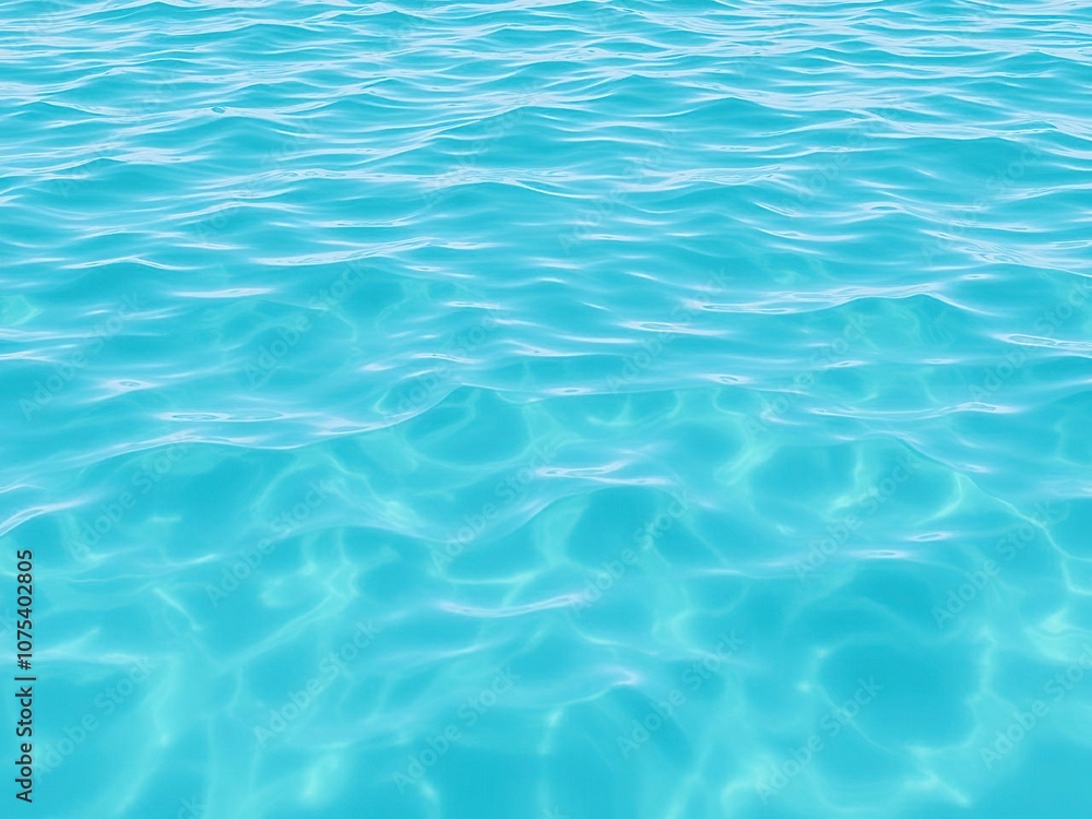 Softly rippling turquoise water on a calm surface, gentle, natural, blue Softly rippling turquoise water on a calm surface, gentle, natural, blue
