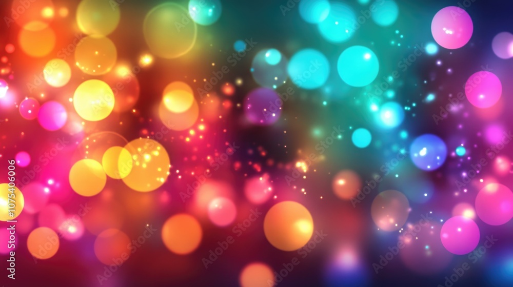 Abstract shiny background with colorful glowing lights Graphic representation in glossy 2D illustration style Abstract shiny background with colorful glowing lights Graphic representation in glossy 2D illustration style