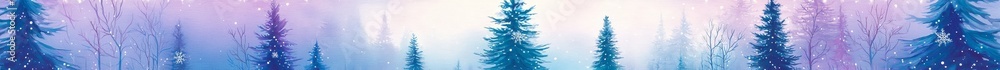 Naklejka premium Christmas trees in the forest.