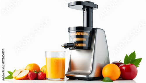 Stylish Juicer with Fresh Fruits for Healthy Lifestyle photo