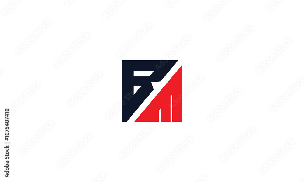 Rectangle BM monogram logo design MB vector logo designs, BM logo Rectangle BM monogram logo design MB vector logo designs, BM logo