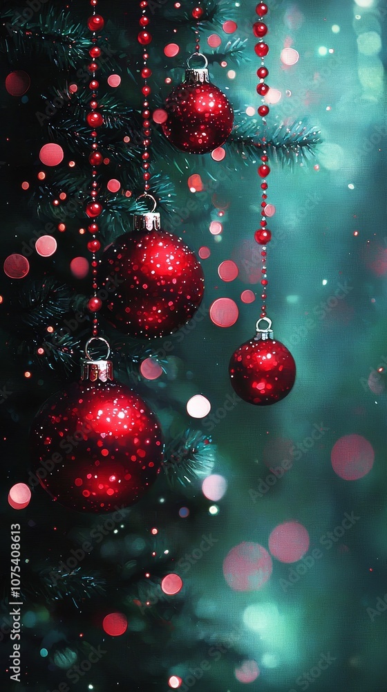 Abstract Christmas tree illustration with colorful lights. Abstract Christmas tree illustration with colorful lights.