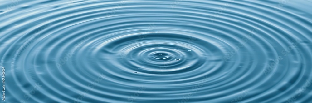 Water's surface ripples in a slow gentle motion creating concentric circles, coastal view, calming effects Water's surface ripples in a slow gentle motion creating concentric circles, coastal view, calming effects