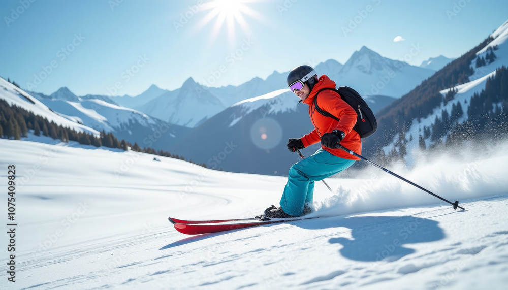 Skiing in the Snowy Mountains