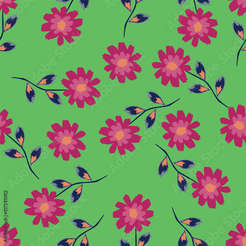 abstract flower patterns in various patterns, motifs, for textures, backgrounds and other digital needs