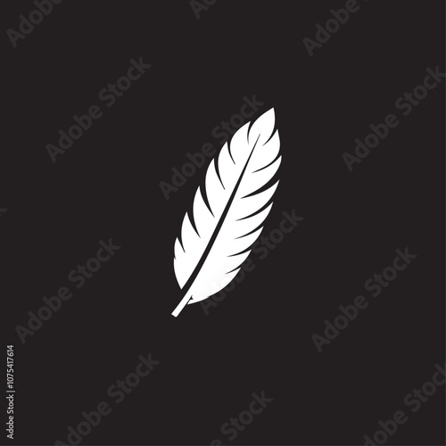 Quill In cartoon, hand-drawn flat style. image for social media, websites and UI. Isolated 2D vector design in logo, icon, sketch style, simple line vector, single color. AI Generative Art.