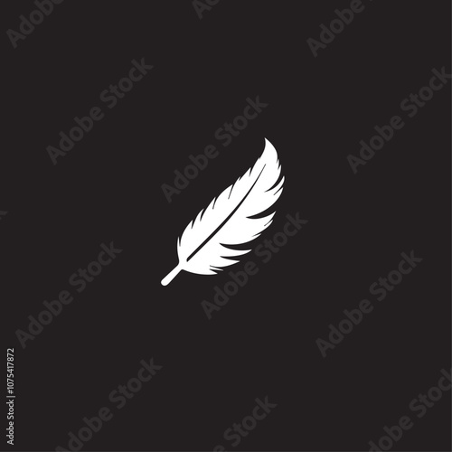 Quill In cartoon, hand-drawn flat style. image for social media, websites and UI. Isolated 2D vector design in logo, icon, sketch style, simple line vector, single color. AI Generative Art.