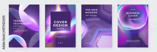 Wallpaper Mural Set of Four Modern Abstract Gradient Poster Designs. A Collection of Four Modern Abstract Posters. Perfect for Contemporary Art, Minimalism Lovers, and Digital Creatives Seeking Inspiration Torontodigital.ca