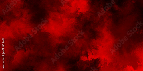Black and red background with watercolor paint and grunge clouds, mysterious flowing digital particles of red clouds grunge, Textured dark red gradient background with Antique red stains and clouds.
