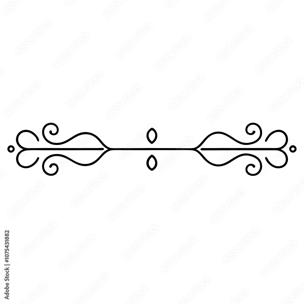 Elegant black floral motifs are arranged in three horizontal lines, each showcasing a unique and intricate design Elegant black floral motifs are arranged in three horizontal lines, each showcasing a unique and intricate design