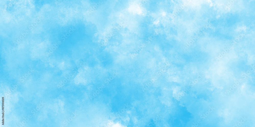Grunge aquarelle painted sky blue watercolor textured, natural clear clouds in the blue sky background, soft and cloudy fresh watercolor painting textured design on white paper. Grunge aquarelle painted sky blue watercolor textured, natural clear clouds in the blue sky background, soft and cloudy fresh watercolor painting textured design on white paper.