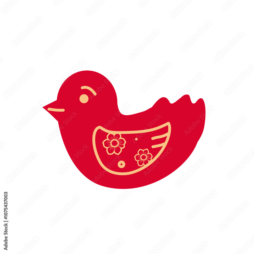 Christmas bird with folk motifs Christmas bird with folk motifs
