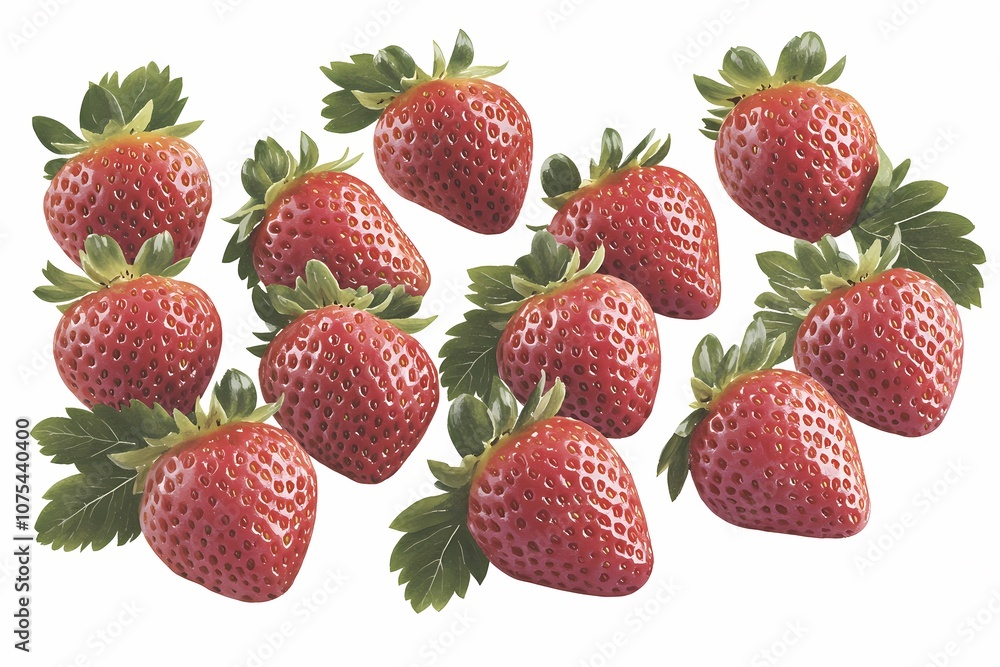 Fresh and Juicy Strawberries with Green Leaves Perfect for Healthy Recipes, Smoothies, Desserts and Celebrations in High Quality Image Format Fresh and Juicy Strawberries with Green Leaves Perfect for Healthy Recipes, Smoothies, Desserts and Celebrations in High Quality Image Format