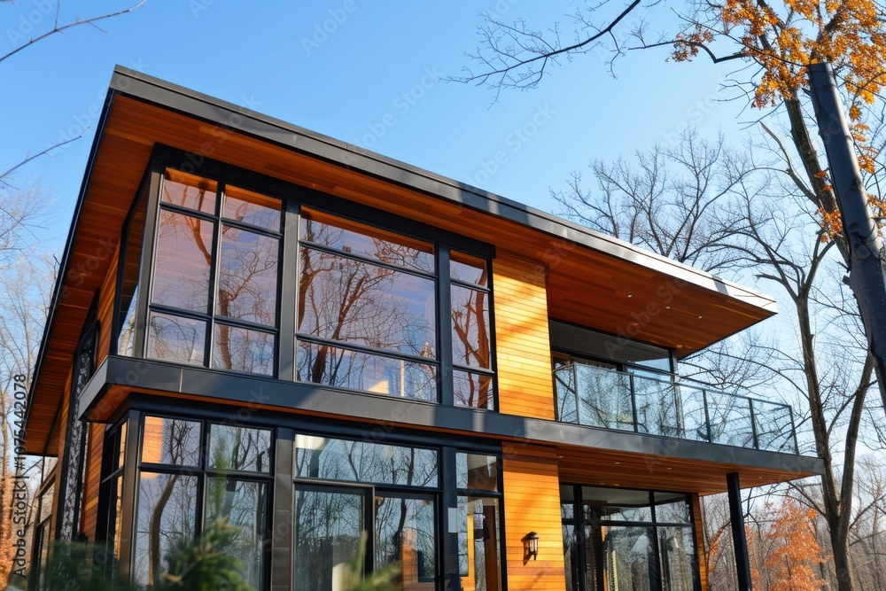Modern Energy-Efficient House Design with Large Windows for Enhanced Comfort Modern Energy-Efficient House Design with Large Windows for Enhanced Comfort