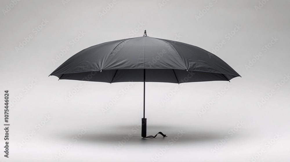 Closed umbrella on a plain background Closed umbrella on a plain background