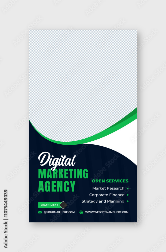 Fototapeta premium Innovative Digital Agency Instagram Post Story