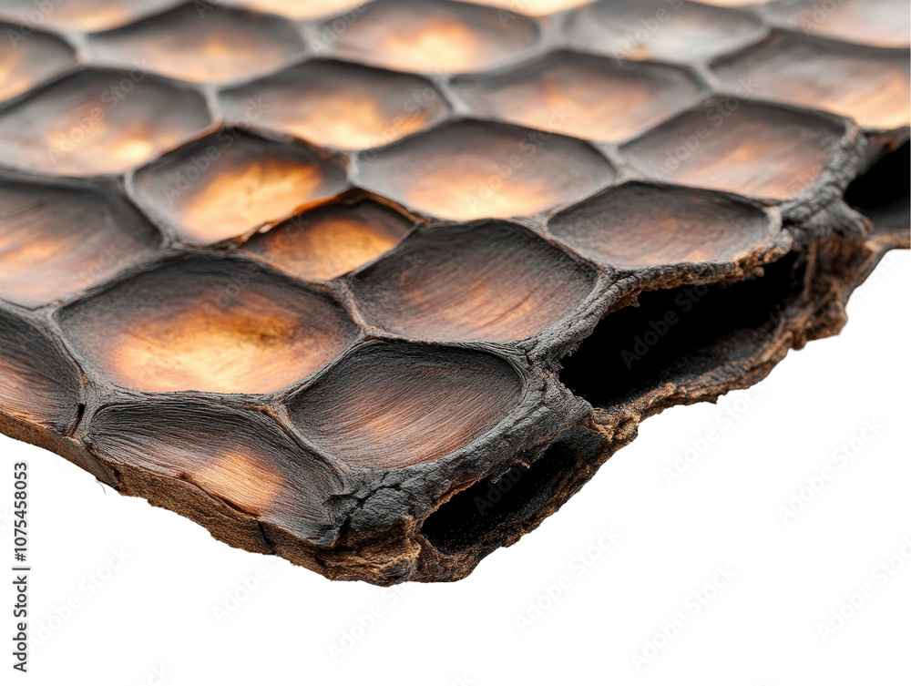 A burnt object with a lot of holes and a burnt look. transparent background A burnt object with a lot of holes and a burnt look. transparent background