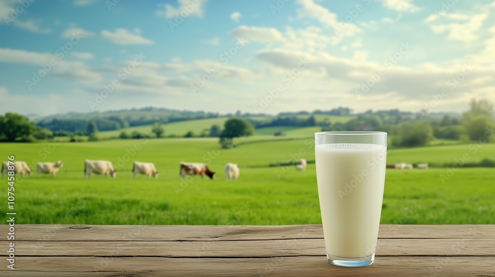 Fresh Milk on a Farm Fresh Milk on a Farm