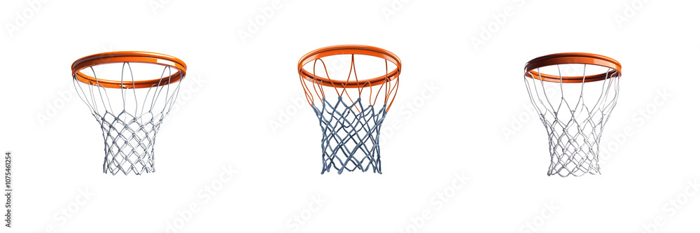 A set of Basketball hoop isolated on a transparent background A set of Basketball hoop isolated on a transparent background