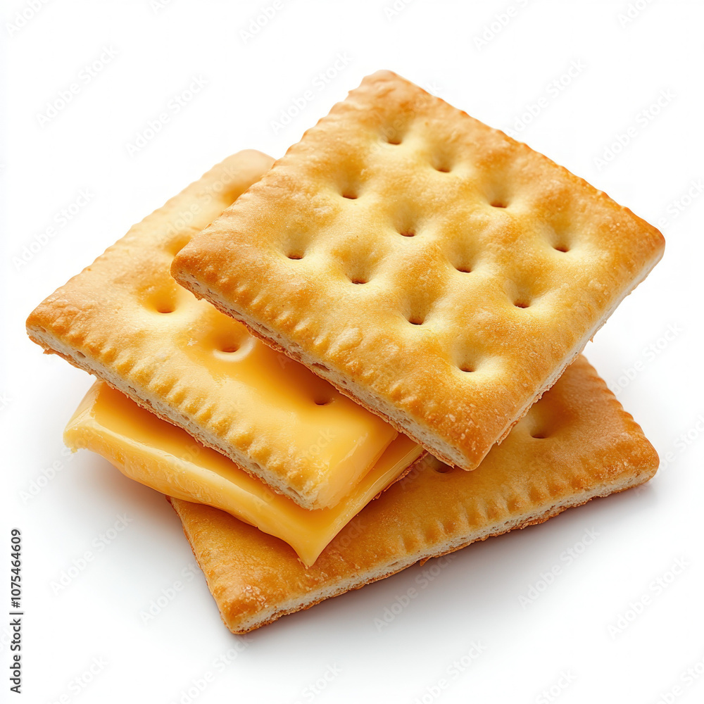 Cheese And Crackers Isolated Cheese And Crackers Isolated