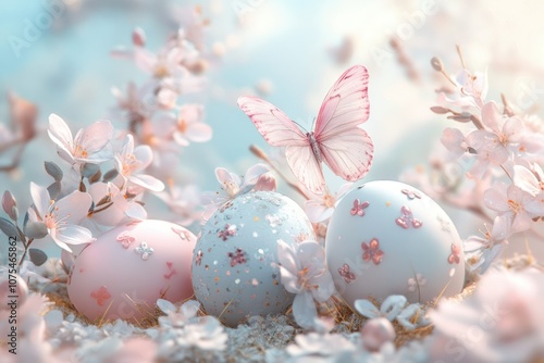 Spring Celebration with Butterflies and Floral Decor