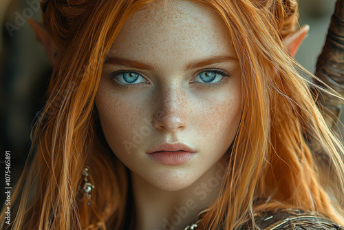 Female elf with red hair 