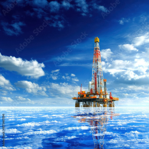 Oil Rig Isolated