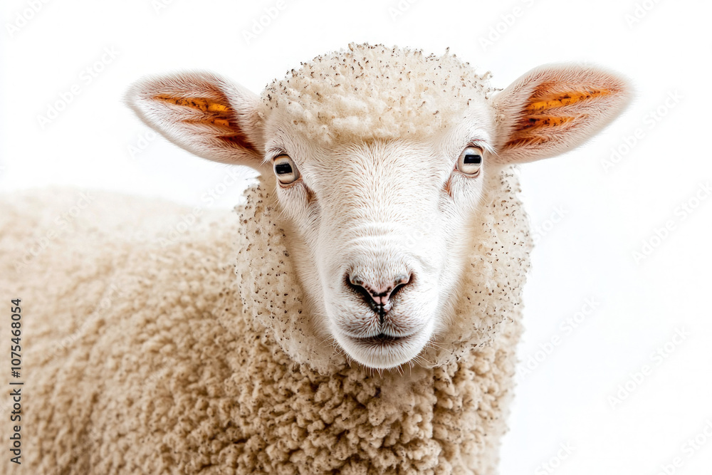 Sheep White Background Sheep White Background