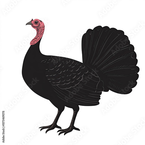 Wild Turkey Silhouette, Ill...