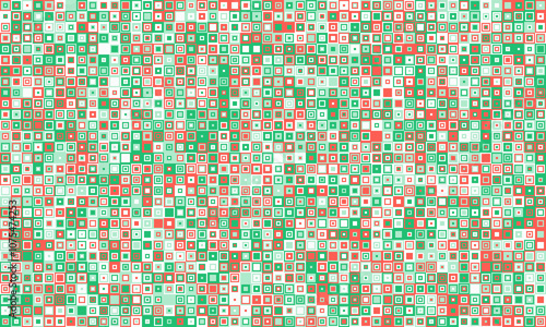Elegant mosaic tile pattern with vibrant colours. Perfect for textile, decorative covers, or modern graphic design with structured and symmetrical appeal.