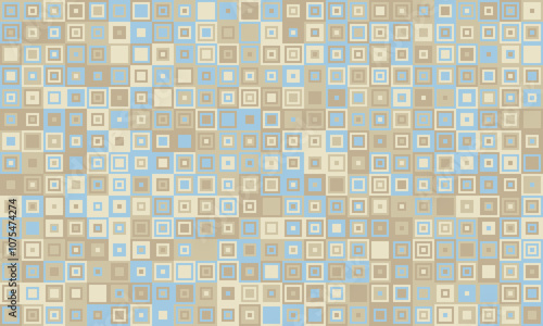 Abstract cube mosaic with structured colors and elegant simplicity. Ideal for textiles, creative prints, and decorative backgrounds.
