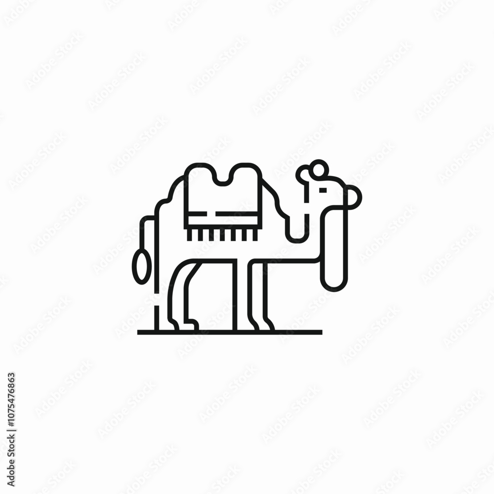 desert camel icon sign vector desert camel icon sign vector