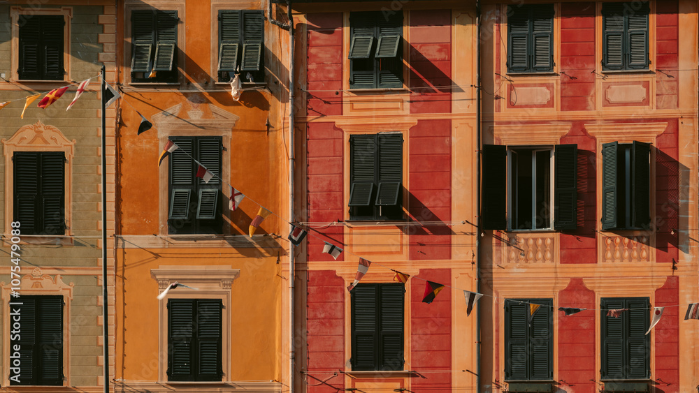 Old colorful houses in Portofino, Liguria, Italy