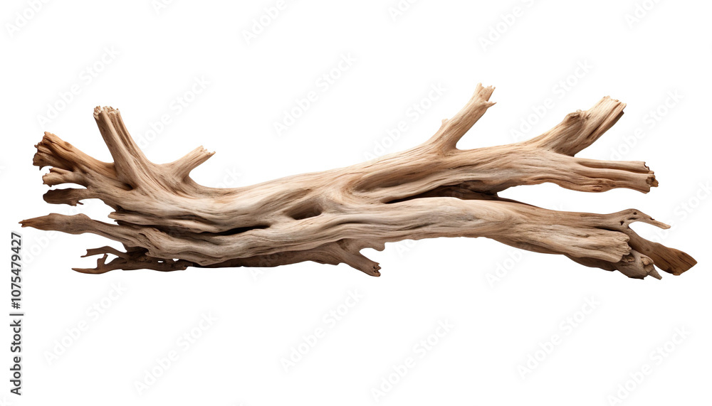 Fototapeta premium Driftwood on a transparent background