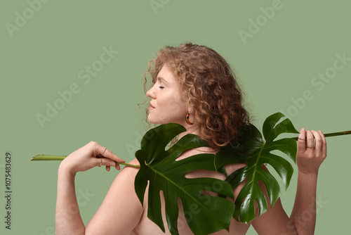Beautiful young woman with ...