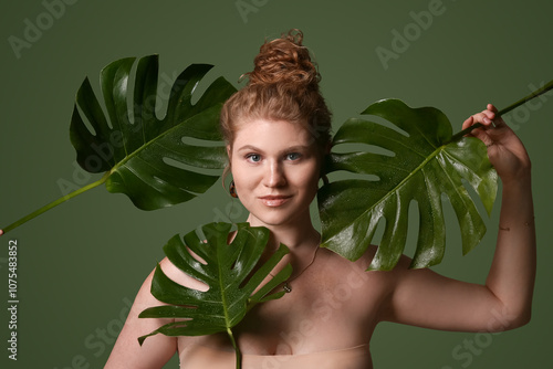 Beautiful young woman with ...