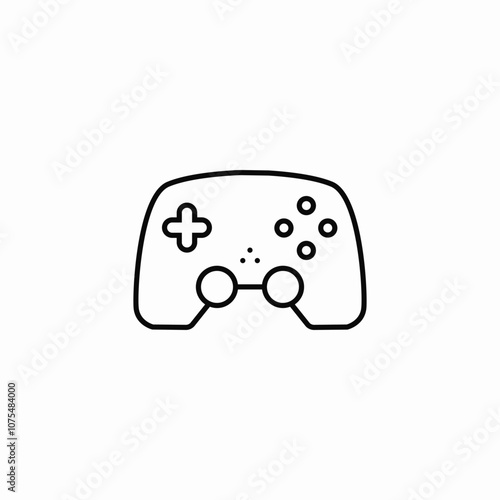 game controller joystick icon sign vector