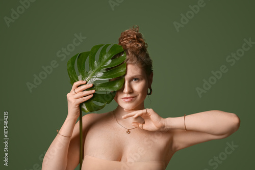 Beautiful young woman with ...
