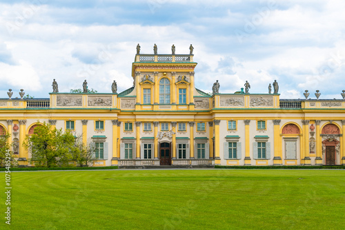 Wilanоw Palace. a former royal palace. Historic Monuments. Warsaw, Poland.