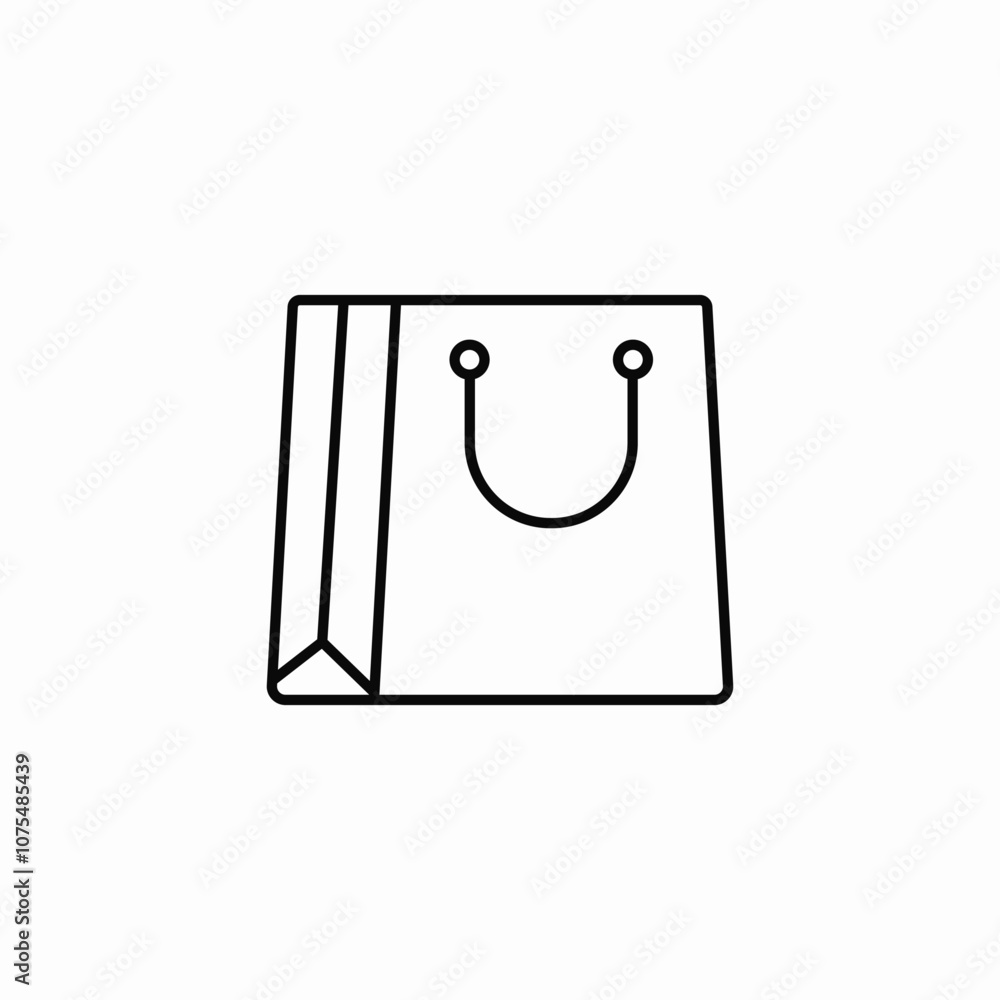 shopping bag icon sign vector